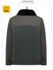 Men's Fleece-Lined Lapel Jacket, Thickened Autumn/Winter Coat for Middle-Aged and Older Men