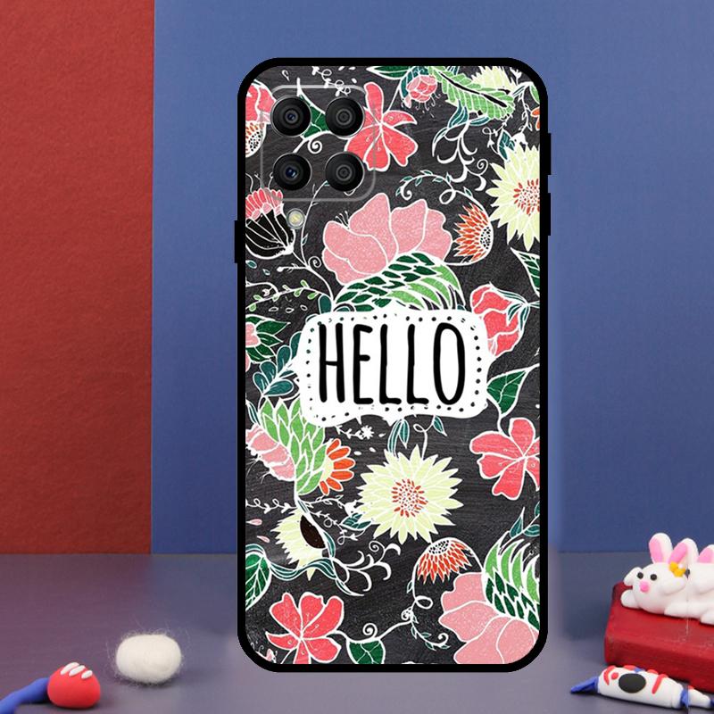 Hallo Sommerblumen Handyhülle für Samsung Galaxy M12 M13 M33 M23 M53 M15 M55 M31 M51 M14 M34 M54 M20 M32 M52