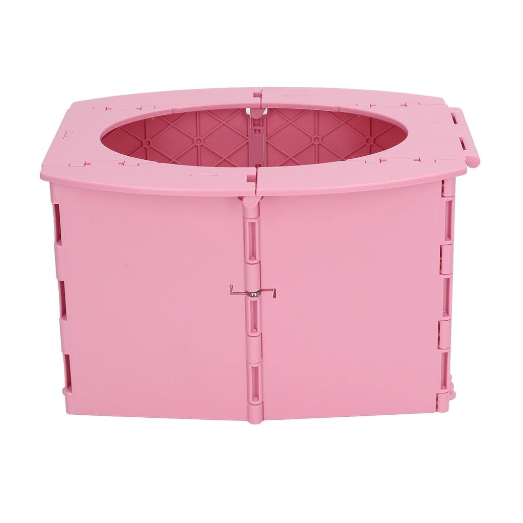 Kleinkind Töpfchen faltbar PP tragbar Baby Toilette für Camping Reisen Langstreckenfahrten Rosa