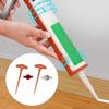 1pc Glass Glue Sealing Cap Nozzle Cleaning Tools Portable Glass Caulk Tubes Prevents Drying Sealant Nozzle Dredge Tools