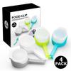 4 pcs Pour Spout Food Bag Clips Plastic Snack Bag Sealer Bag Sealer Clips  Pet Food Storage
