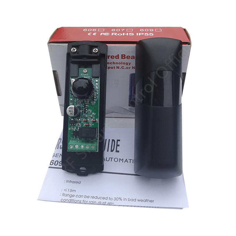 Hot sale 180 Degree Rotation Infrared Photocell Sensor Beam 12-24VAC/DC for Gate Opener Door чёрный