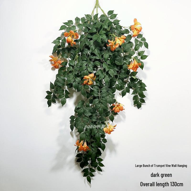 Artificial Spider Plant & Fern Hanging Decor - Trailing Green Vines for Wall & Ceiling