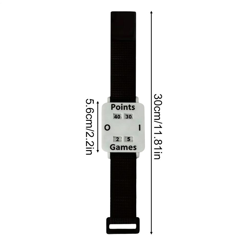 

Adjustable Score Keeper Wristband with Large Screen - Tennis Sports Wrist Strap Scoreboard for Outdoor Games, Adults Men Women