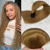 100 Percent Human Hair Flat Tip Extensions Straight Keratin Capsule Hairpieces