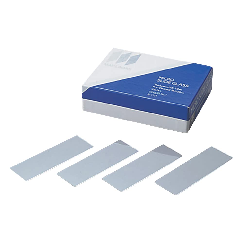 Matsunami Glass White Polished Pack of S1111 Slides, Edge, No. 1, 100,