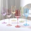 Creative Colorful Crystal Wine Glass Set Color Changing Stemware for Red White Wine