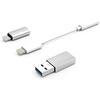 Kit De Connectivité - CoolBox - COO-CKIT-APPL - Lightning Vers Jack 3,5 Mm - USB-C - 7 Cm