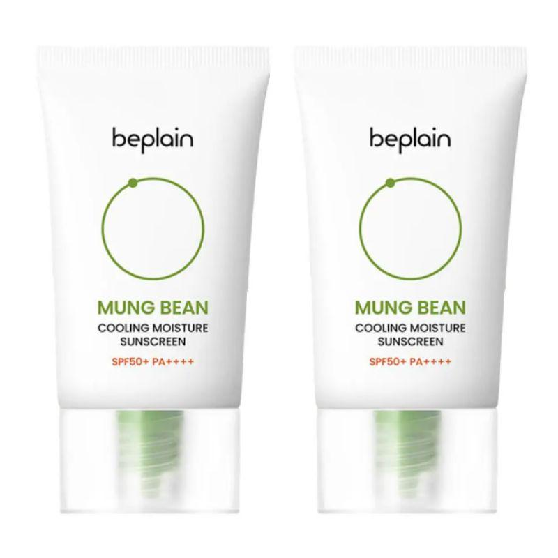 beplain Mung Bean Cooling Moisture Sunscreen SPF50+ PA++++ (1+1 Set, 50ml*2)