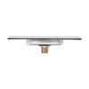 Stainless Steel Waterfall Spillway, Bath Spout, G1 2 Male Thread, Rectangular Waterfall Fountain for Pool, Pond,