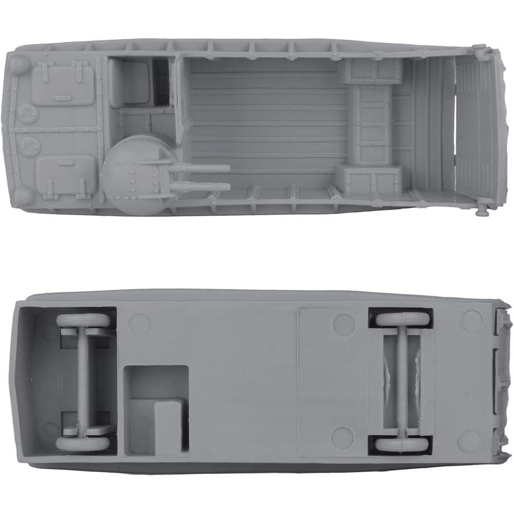 BMC Classic Marx Landing Craft 4pc Grey Plastic Army Men Boat Vehicles