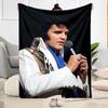 Elvis Presley Guitar Icon Blanket Soft Warm Cozy Suitable for Seaside Picnics Bedding Four Seasons Multipurpose Digital Print