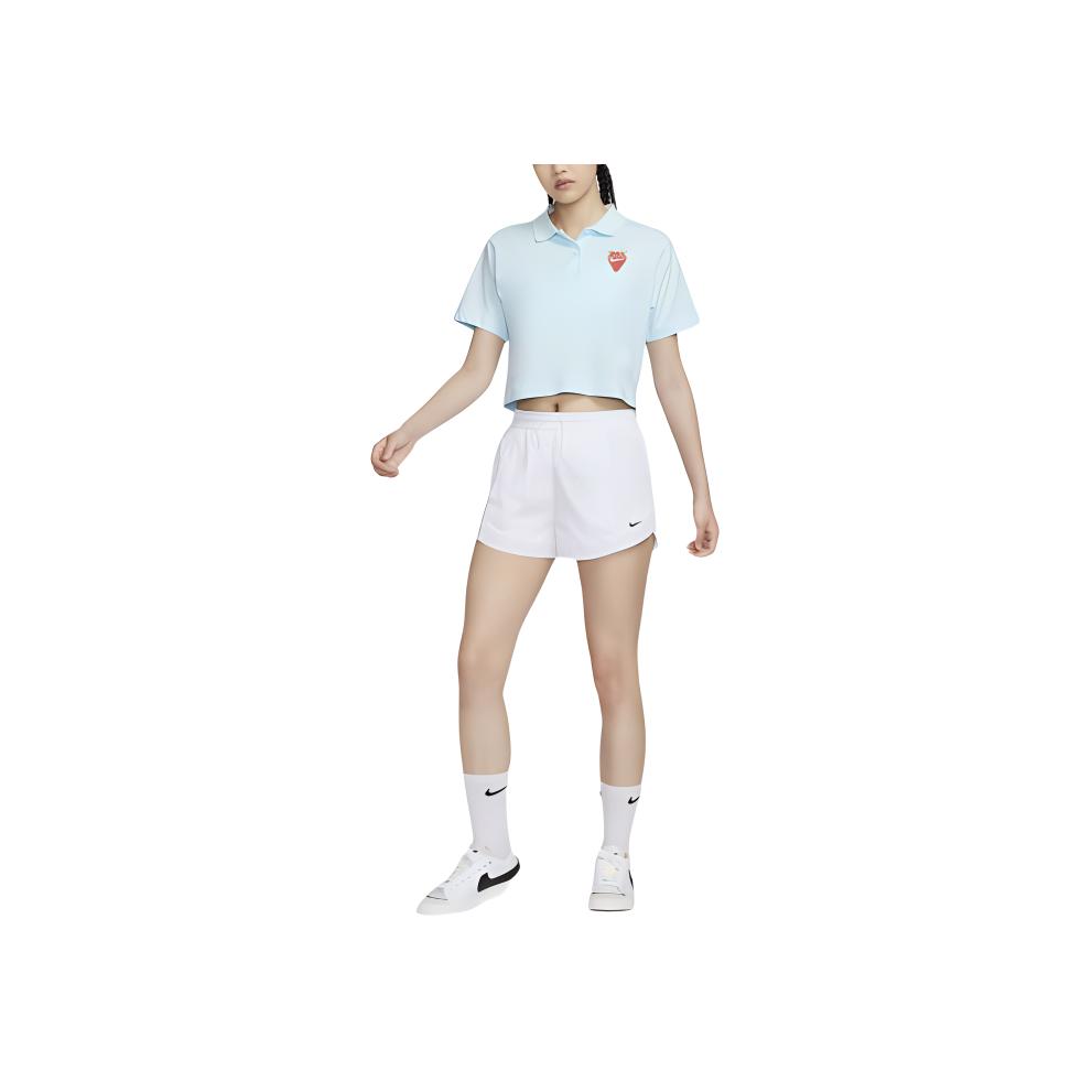 Nike Windrunner Comfortable Moisture-Wicking Soft Mid-Rise Woven Three-Quarter Casual Shorts Women Shorts White FV7501100
