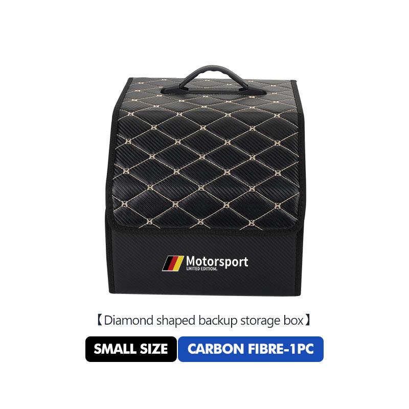 Car Diamond Leather Large Capacity Trunk Storage Box For BMW E84 E87 E90 E91 E92 E93 F10 F20 F30 F40 F15 F25 F26