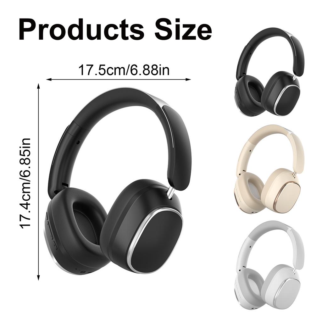 Bluetooth-compatible Earphones Over Ear Computer Wireless Headphones Noise Cancellation Gamings Headsets