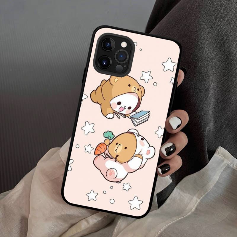 Niedliche Cartoon Bär Handyhülle Silikon Weich für iPhone 14 13 12 11 Pro Mini XS MAX 8 7 6 Plus X XS XR Hülle