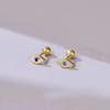 Neue Mode Herz Ohrstecker für Damen Hypoallergen Schraubverschluss Knorpel Helix Ohrring Mädchen Piercing Zubehör Schmuck Geschenke