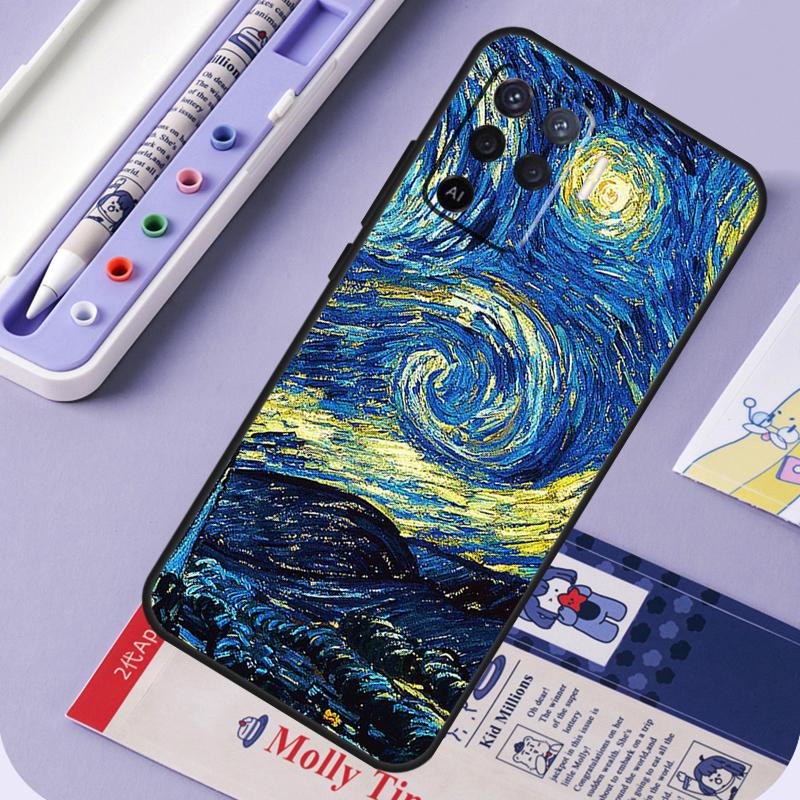 

Oil Painting Van Gogh For Oppo A60 A80 A40 A94 A74 A54 A15 A18 A38 A58 A78 A98 A16 A76 A96 A57 A17 A77 A5 Pro Case OPPO A76