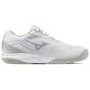 Mizuno Break Shot 5 Ac Comprehensive Training Fashion Shock Absorption Non-Slip Wear-Resistant Tennis Shoes Unisex Sneakers White Gray 61GA252603