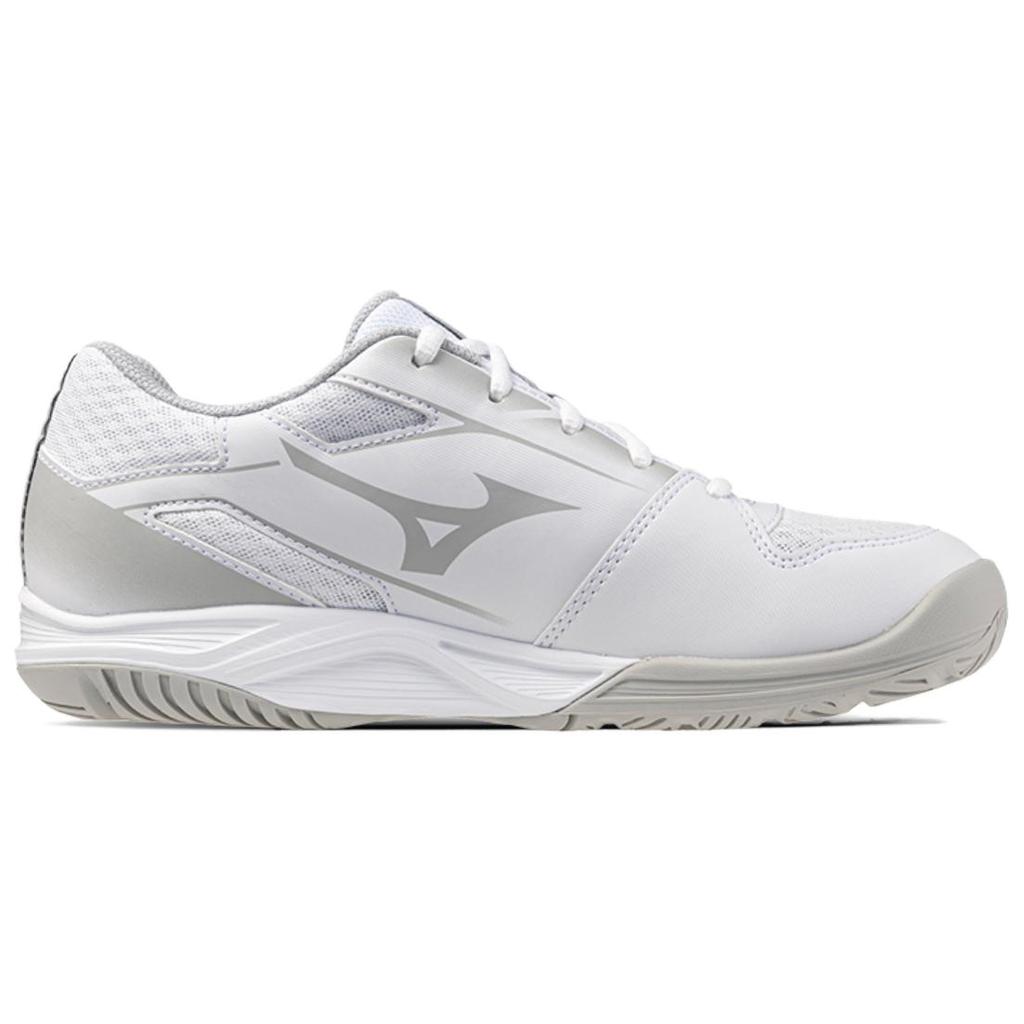 Mizuno Break Shot 5 Ac Comprehensive Training Fashion Shock Absorption Non-Slip Wear-Resistant Tennis Shoes Unisex Sneakers White Gray 61GA252603