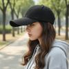 Fashion Cotton Baseball Cap 14Cm Extended Brim Sun Protection Sun Hat Unisex Street Style Bucket Hat Summer
