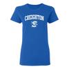 Creighton Bluejays Arch Logo Womens T-Shirt - Royal