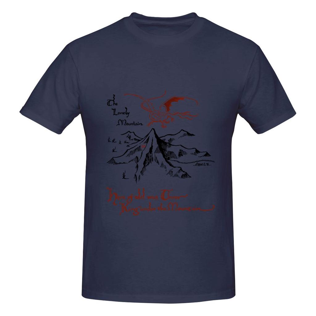 The Lonely Mountain Slimming Tshirt Basic Commuting Commuting Essential Short Sleeve