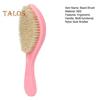 Men Beard Brush with Ergonomic Handle Nylon Boar Bristle Curved Wave Beard Straightener Brush Home Salon Men Mustache Grooming Styling Tools