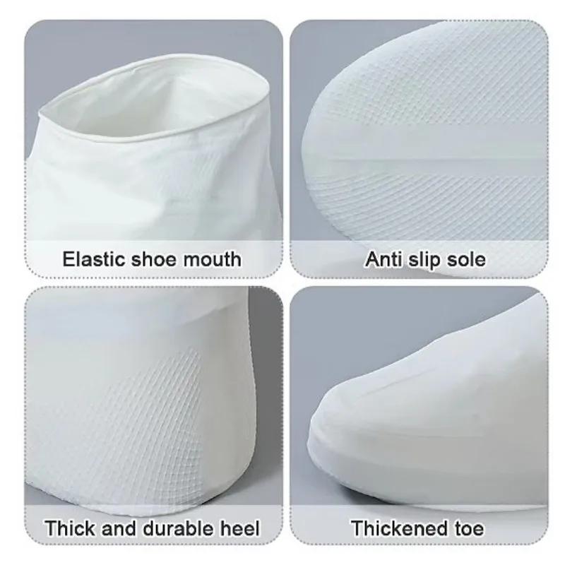 Portable Shoe Covers Wear Resistant Waterproof Outdoor Sports Rain Boot Anti Slip Reusable Non Slip Rain Commuting Shoe Covers
