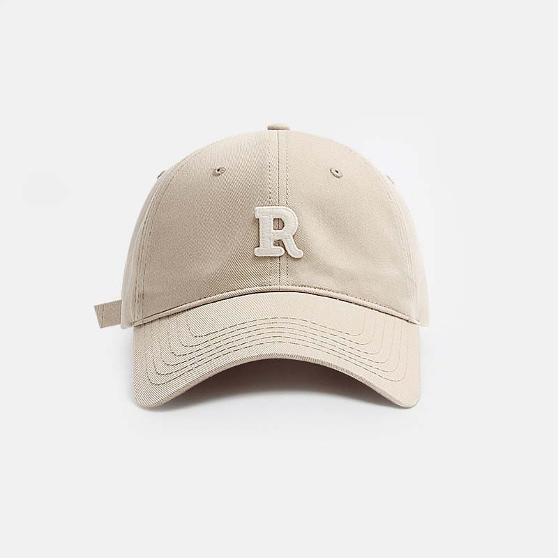 Vintage Letter Embroidered Baseball Cap Trendy Peaked Hat Outdoor Sun Protection Cap For Men And Women