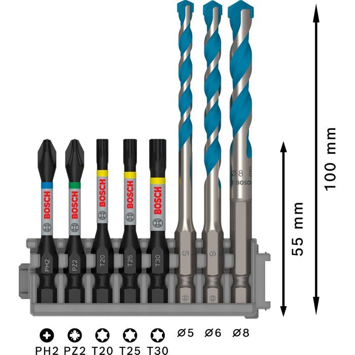 Bosch Professional 8 Pièces As