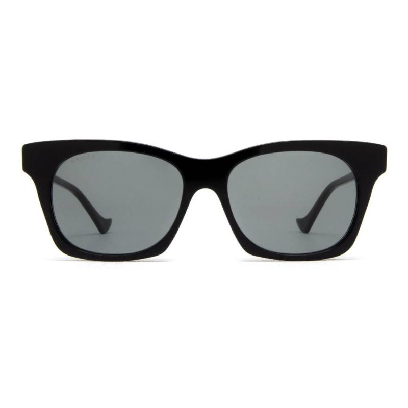 

GUCCI Diamond-embellished Double G Logo Irregular Shape Sunglasses Women s Black 55 чёрный