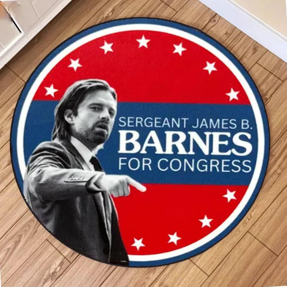 Marvel Super Heroes Bucky Barnes Rugs Winter Soldier Carpet Boys Bedroom Bedside Soft Decorative Carpet Bathroom Mat