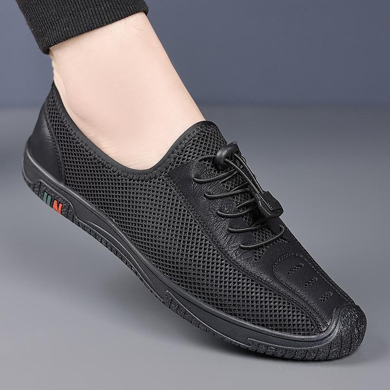 Summer New Sneakers Men Breathable Mesh Men'S Shoes Breathable Casual Shoes Soft Soled Walking Sports Shoes  Casuale