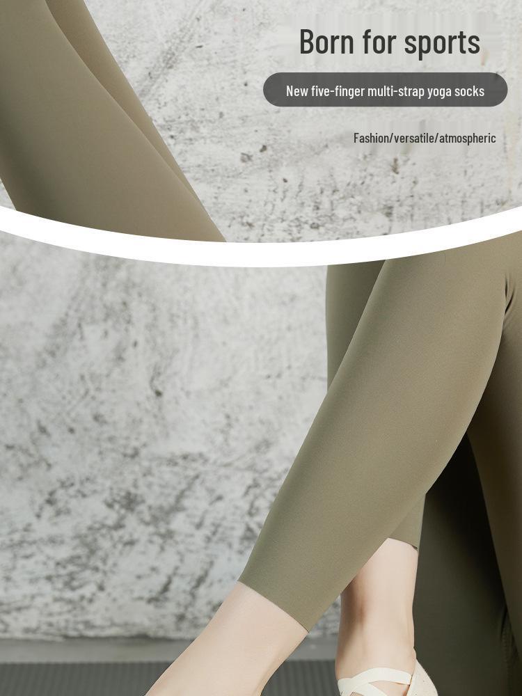 Non-Slip Five-Toe Yoga & Pilates Cotton Socks for Women