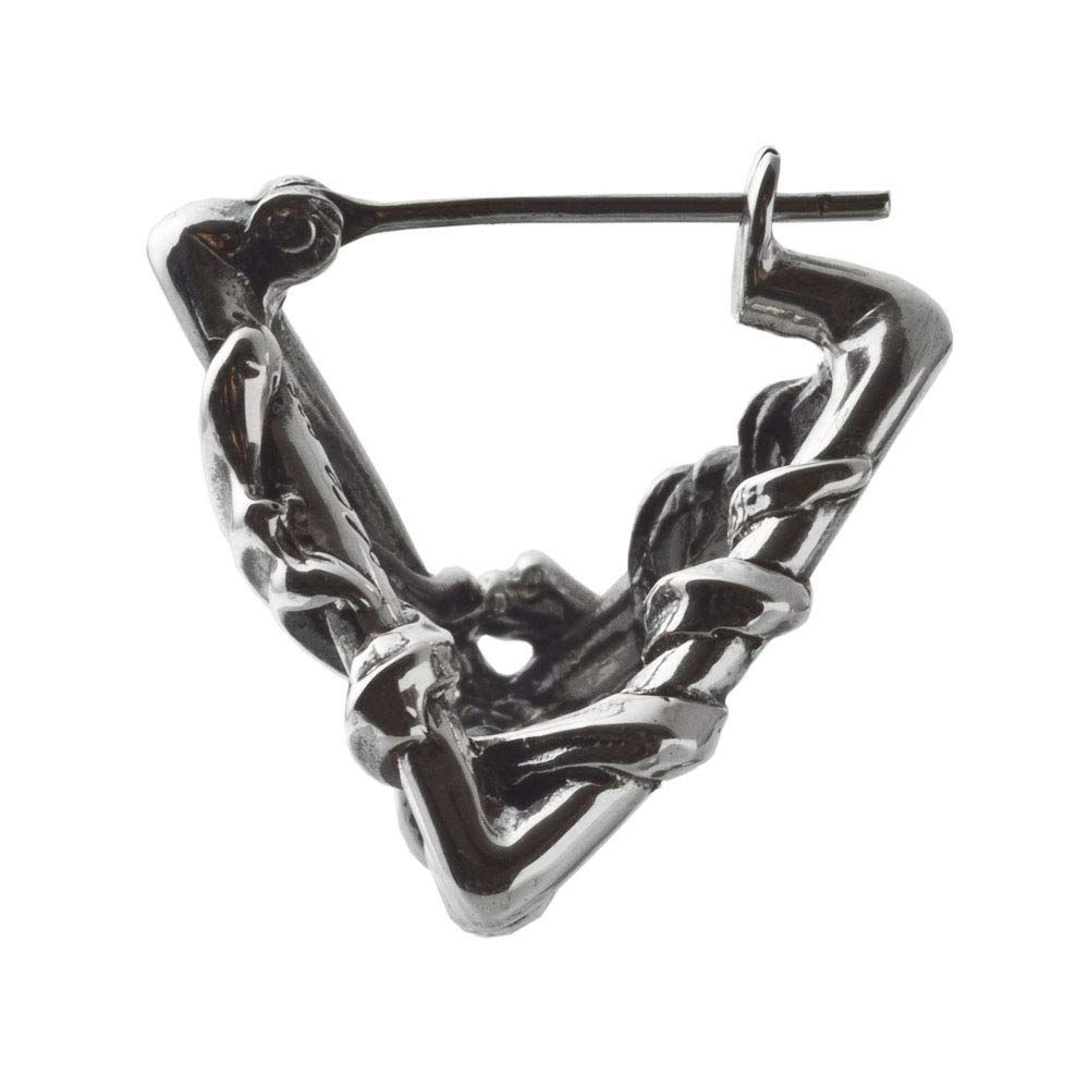 Artemis Classic Lucifer Triangle Earrings (ac-ace0148) - Silver Accessories for Men and Women, Brand Jewelry, Silver, Size 25