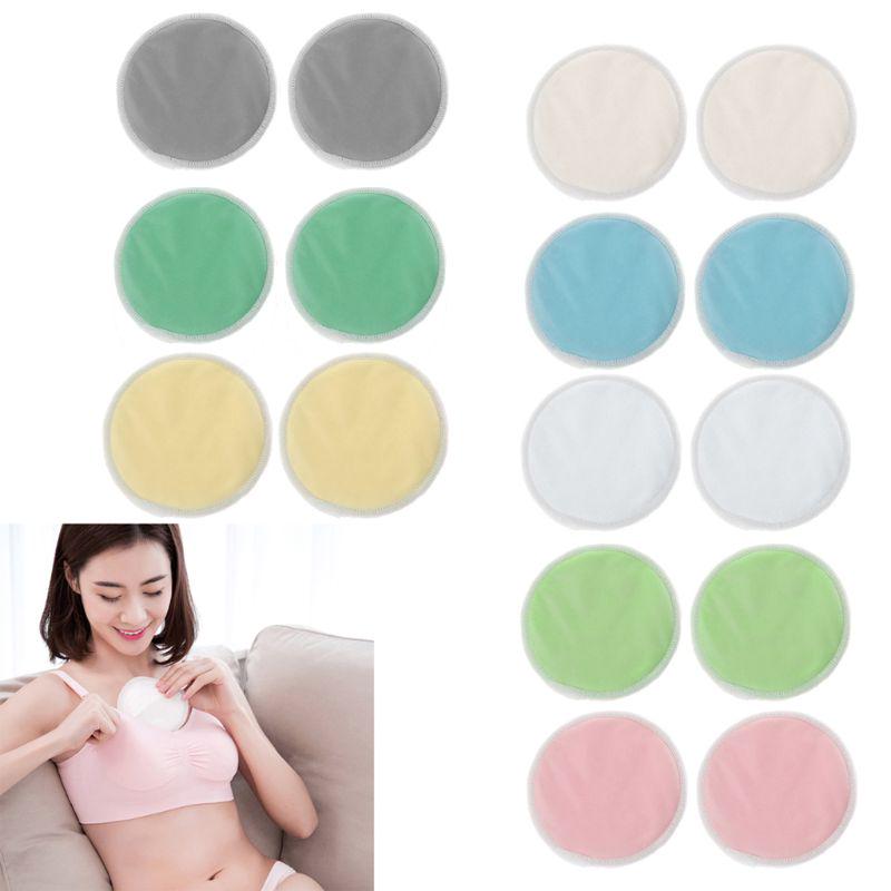 Buy 2Pcs Bamboo Nursing Pad for Mum Washable Waterproof Feeding Bamboo