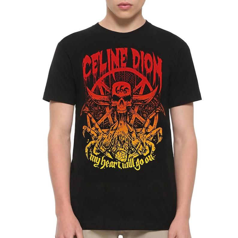 

Camiseta Hombre CCeline Dion My Heart Will Go on Death Metal Funny TShirt Vintage Summer Cool Fashion Unisex New in Teetop 4XL