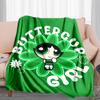 1PC The Powerpuff Girls printed blanket, all season lightweight home office outdoor nap multifunctional blanket A6