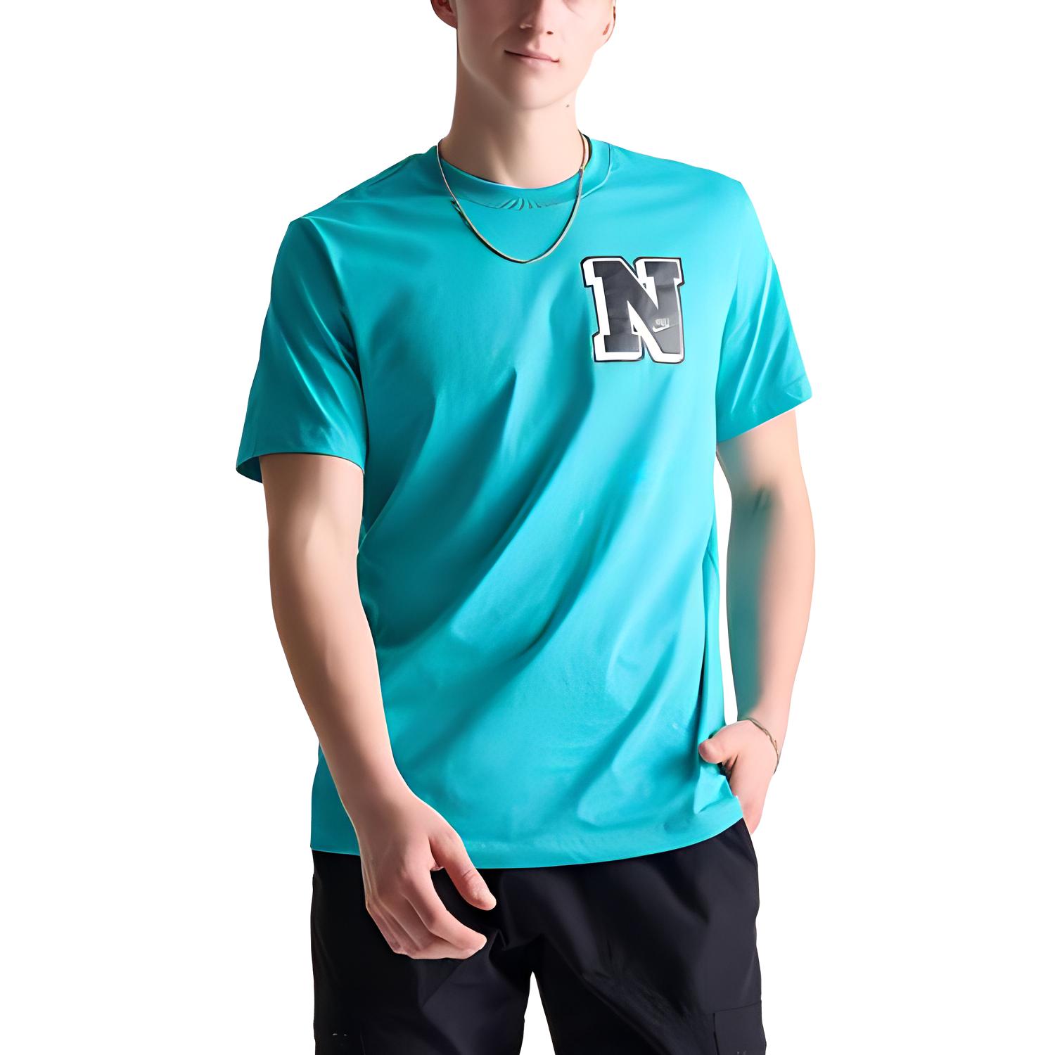 Nike T Shirts Men s Blue Crew Neck FV3772-345 S