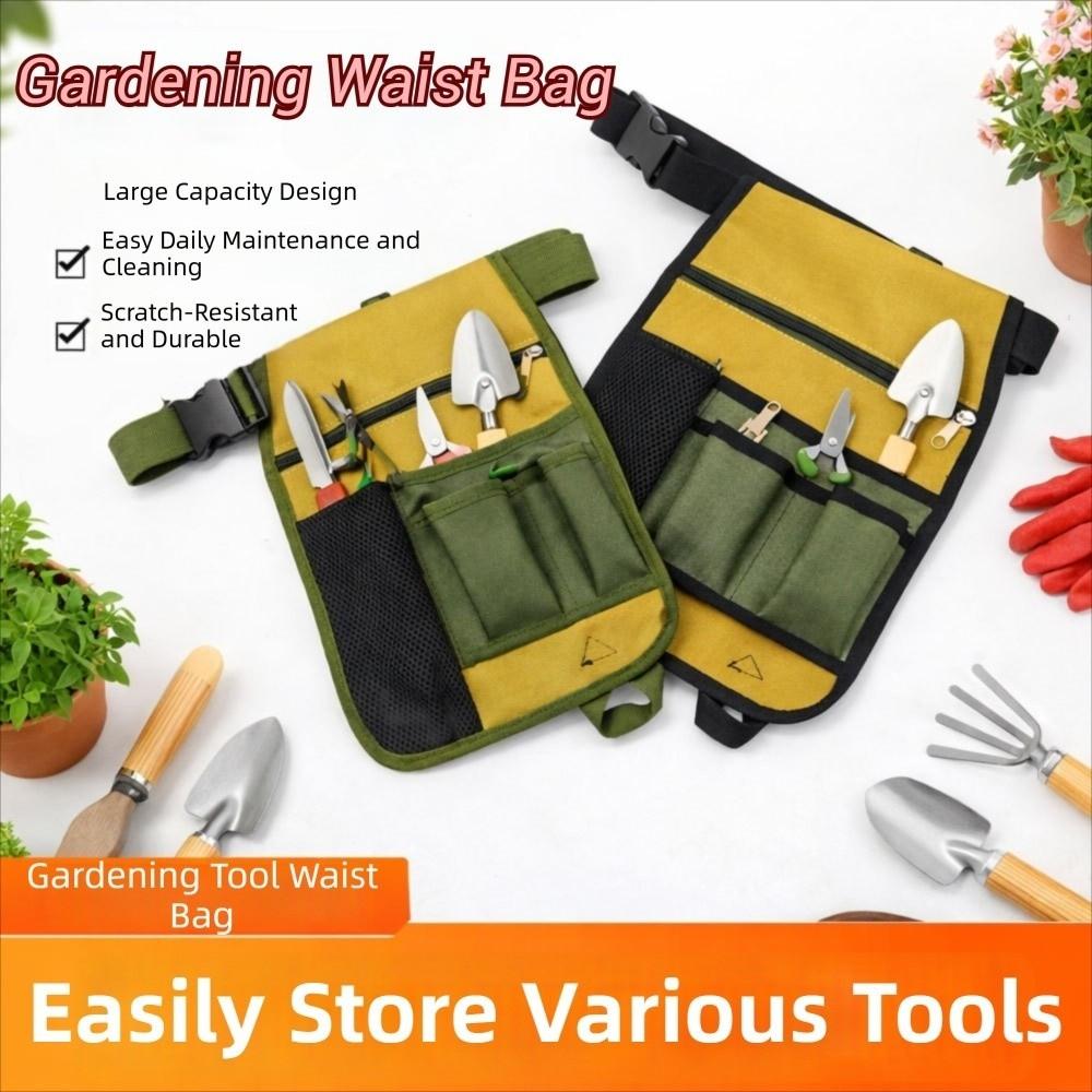 Multi-Pocket Convenient Storage Bag Portable Gardening Essential Belt Bag  Pruning