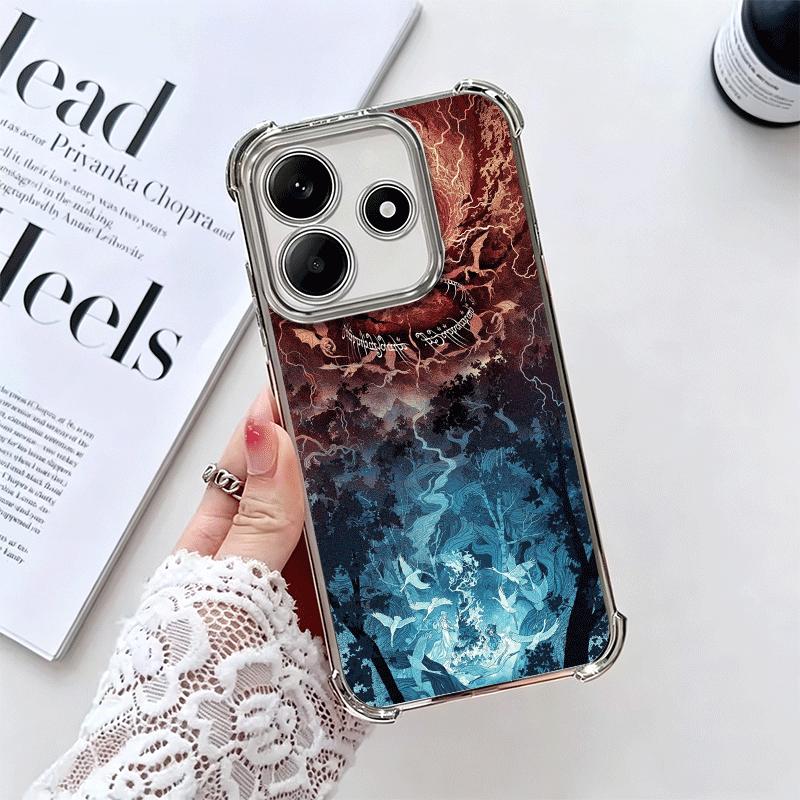 

The L-Lord of The R-Rings Soft Phone Case For Xiaomi Redmi Note 14 15 Pro Plus 13 12 11S 11T 5G 10 9S 9 Plating Anti-Fall Fundas Redmi Note 10 Pro 4G