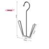 1/4Pcs U-Shaped Stainless Steel Shoe Drying Rack with Clothes Hanger Hook Space-Saving Wardrobe Storage Organizer Shoe Drying