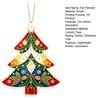 Customizable Style Hanging Ornament 2D Flat Acrylic Christmas Tree Ornament, Vintage Stained Lightweight Pendant with Lanyard Glass Pendant,