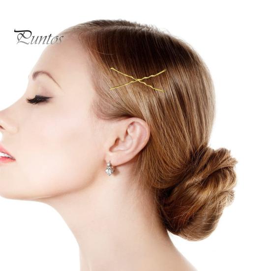 Hair Pins Kit Buns Brown U Shape Pins Hair Ties Set Easy Storage Metal Clips Hairpin Storage Box Weddings Parties Daily Wear