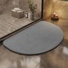 Kieselgur Fußmatte Harte Matte Kieselgur harte Platte Toilettenbodenmatte Badezimmer wasserabsorbierende rutschfeste Matte Schnelltrocknende Fußmatte