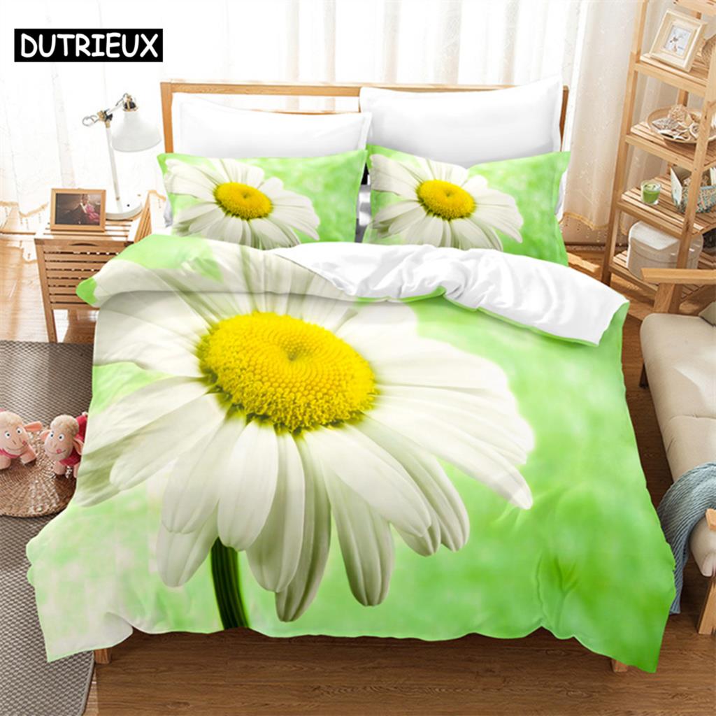 

Green Flowers Queen Комплект постільної білизни Комплект постільної білизни Підковдра Комплект постільної білизни Підодіяльник Комплект постільної білизни Постільна білизна King Size Комплект постільної білизни Підковдра EU single(135x200cm)&set