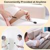 3 Detachable Scratching Heads Back Scratcher: Dual Sides, Telescoping, Adjustable, Metal Construction