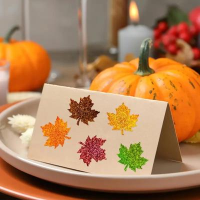 500 Pcs Christmas Stickers Roll Gllitter Tree/Maple Leaf/Santa Hat Seal Stickers Waterproof