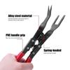 Prong Car Clip Removal Pliers, Labor Saving Auto Trim Panel Fastener Retainer Rivet Remover Tool for Car Door Dashboard Interior